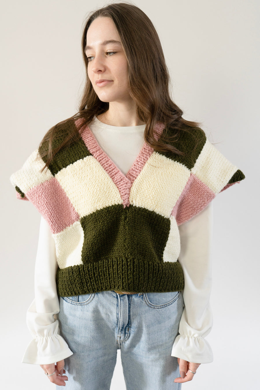 THE JENNA HAND-KNITTED VEST